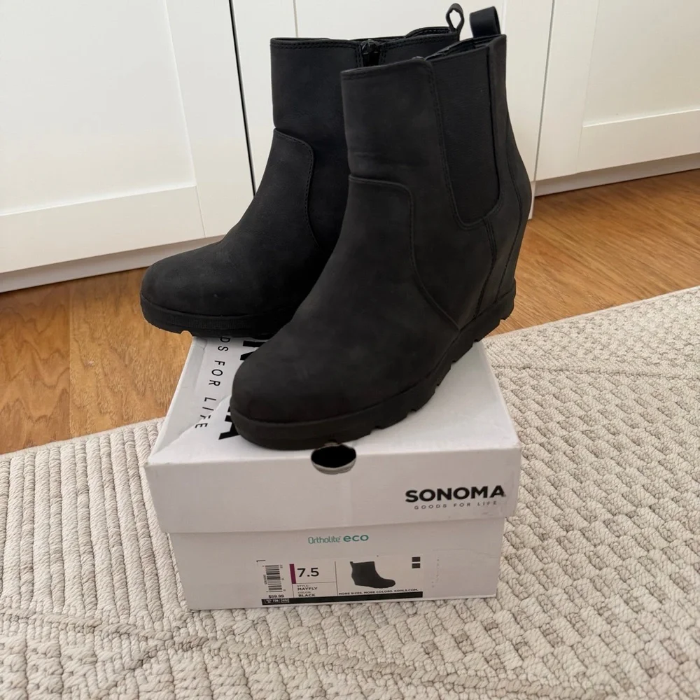 Sonoma Mayfly Wedge Booties - 7.5